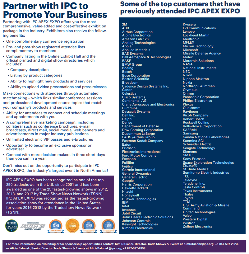 IPC APEX EXPO 2023 Prospectus 