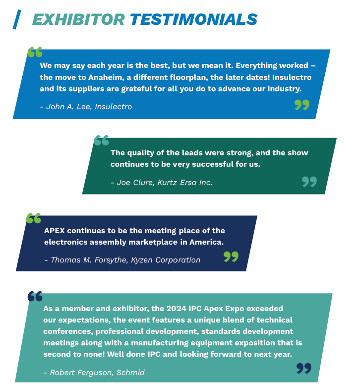 Exhibitor Testimonials